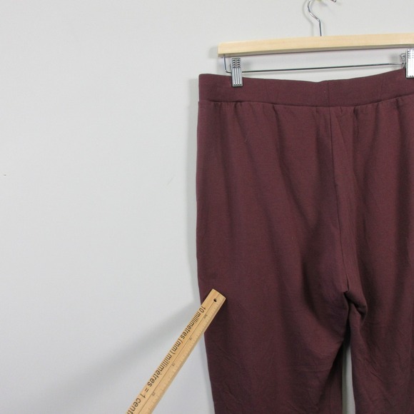 Barefoot Dreams Pull On Pants Women L Petite Brushed Luxe Red Fig Lounge 292 - Picture 10 of 16